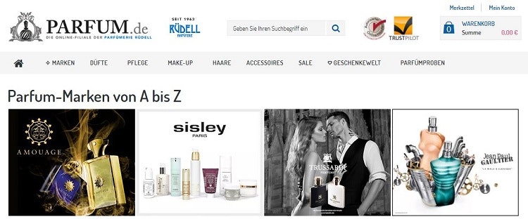 Sortiment Parfum.de