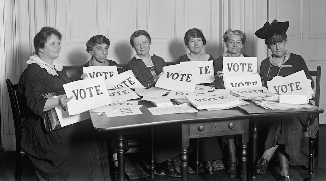 Wahlrecht als Ziel des Weltfrauentags