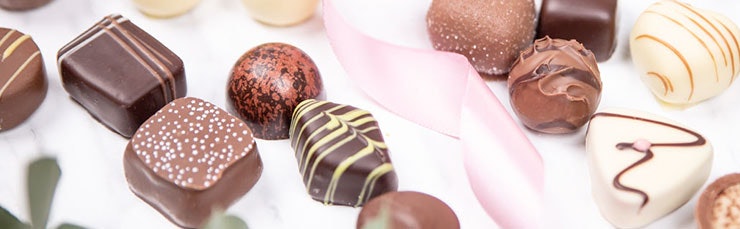 Hochwertige Pralinen von Chocolissimo