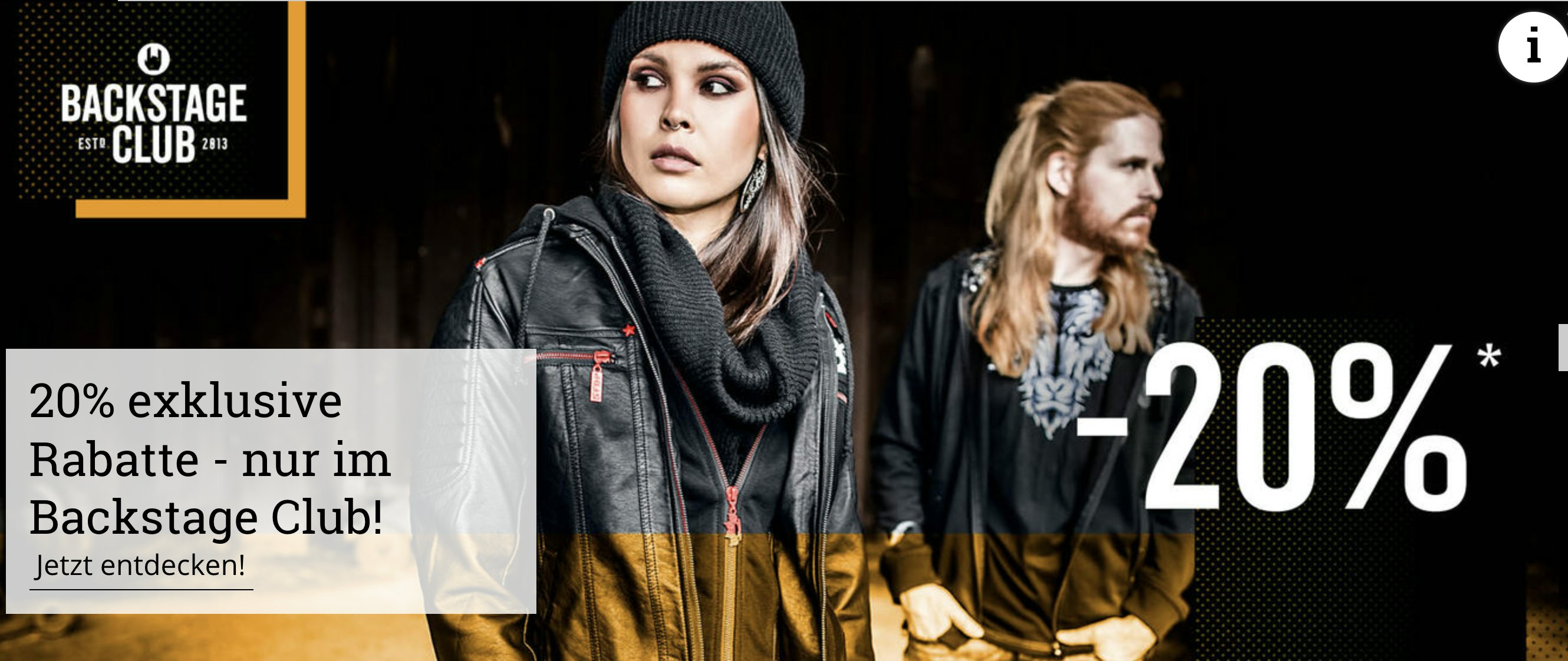 Exklusive Rabatte im Backtage Club