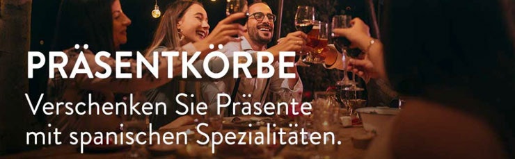 Präsentkörbe mit Jamon Gutschein bestellen