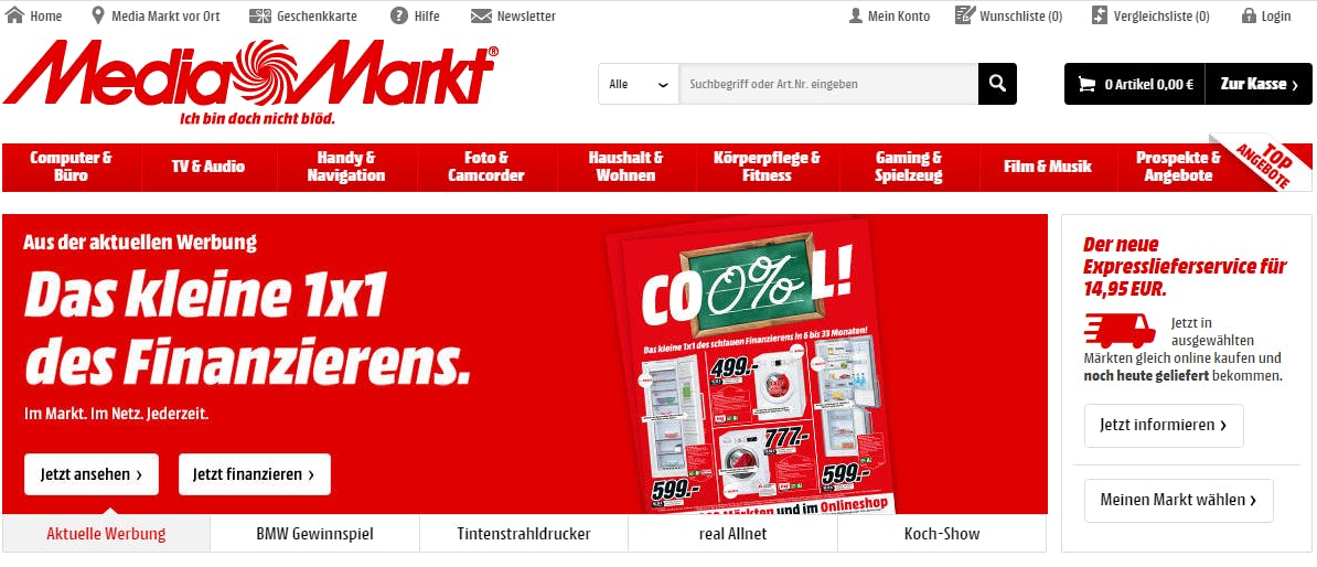 Media Markt Online Shop mediamarkt.de