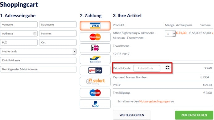 Ticketbar Gutschein