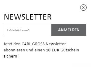 Carl Gross Newsletter
