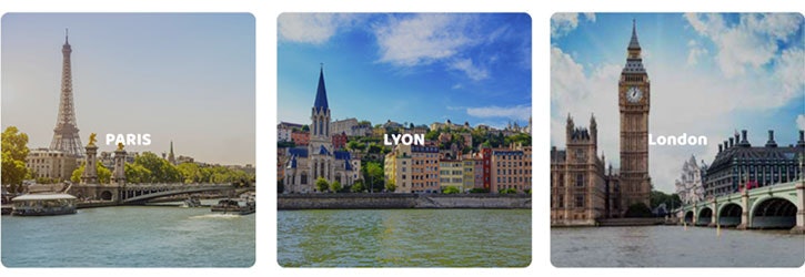 OUI sncf Reiseziele