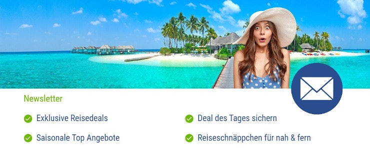 Newsletterrabatt von Ab in den Urlaub sichern