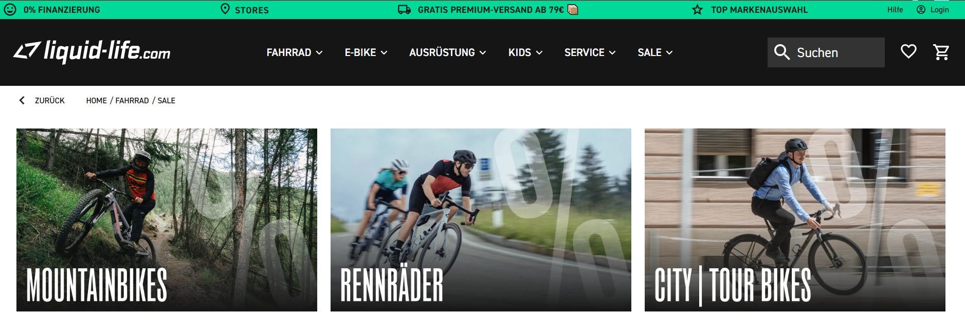 Rad online kaufen bei liquid-life