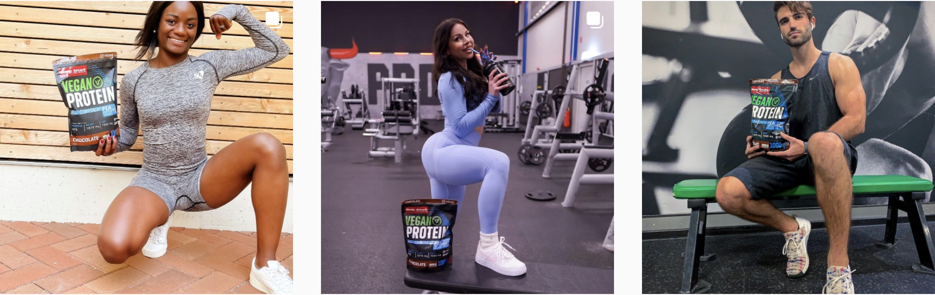InfluencerInnen werben für Vegan Protein