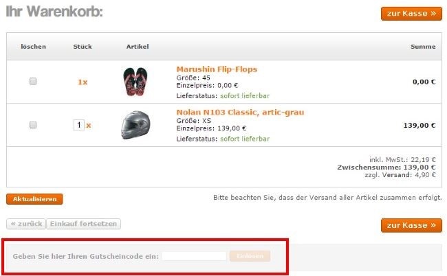 Motoin Gutschein