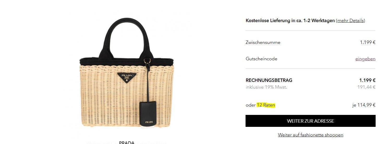 fashionette Gutschein