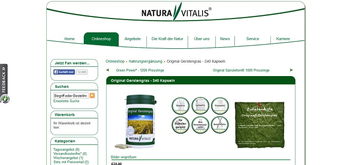 Natura Vitalis Gutschein 40 Rabatt April 2021