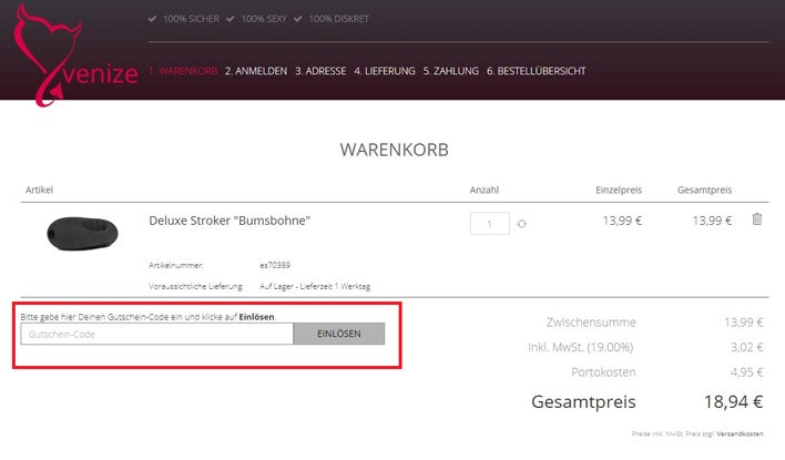 venize gutschein