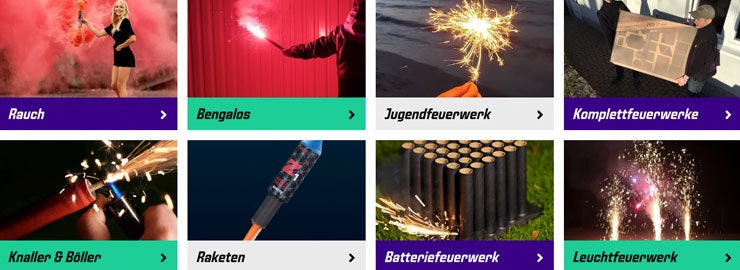 Raketen und Feuerwerk bei Pyroweb online bestellen
